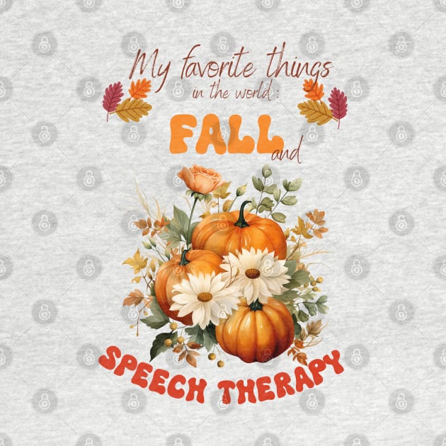 Speech Therapy Fall, Speech pathologist, SLP, SLPA, Speech language pathology by Daisy Blue Designs